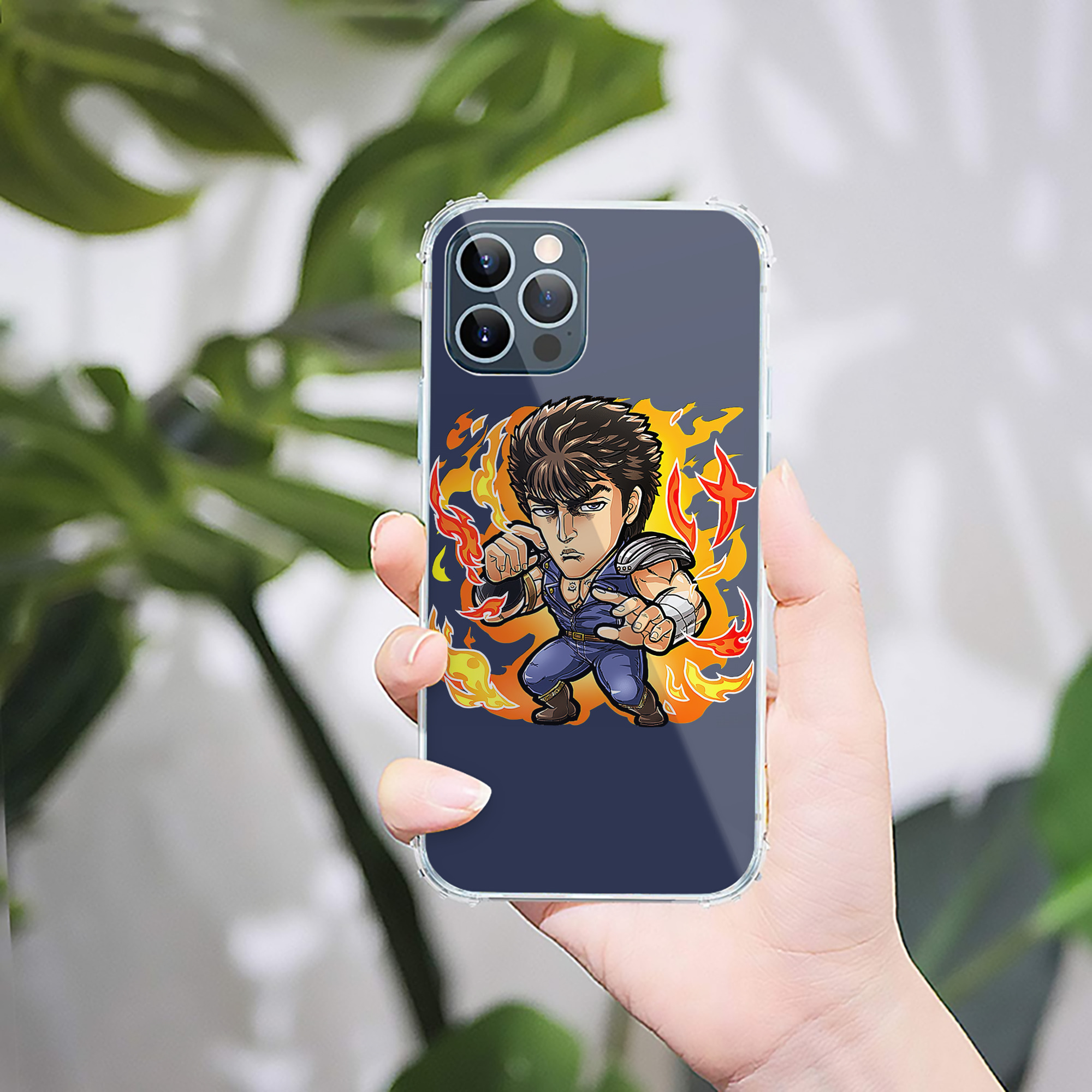 （画像用） 北斗の拳 Fist of the North Star 【iPhone 12シリーズ対応】透明スマホケース（クリアソフトケース）